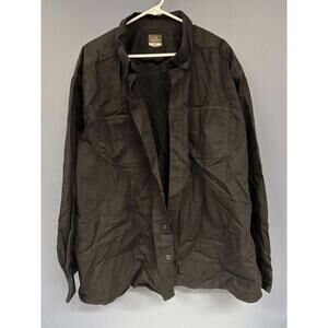 Ridgecut Toughwear Black Work Shirt 3XL Long Sleeve Button Front